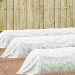 vidaXL Filet Anti-insectes Blanc 2 x 5 m Polyéthylène