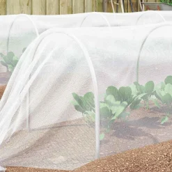 vidaXL Filet Anti-insectes Blanc 2 x 5 m Polyéthylène