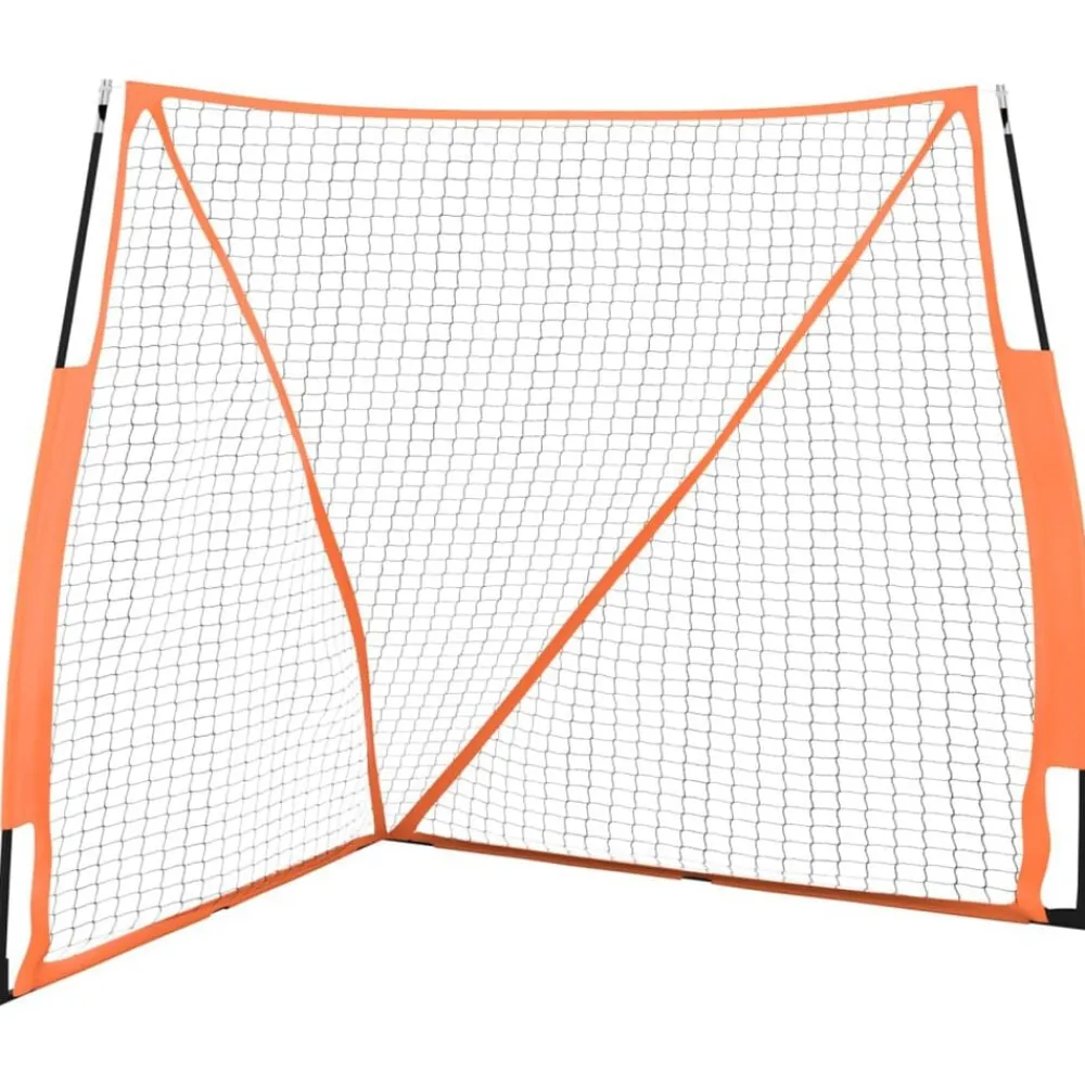 Divers Sports-vidaXL Filet de baseball portable orange et noir 183x182x183 cm