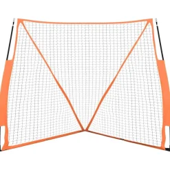 Divers Sports-vidaXL Filet de baseball portable orange et noir 183x182x183 cm