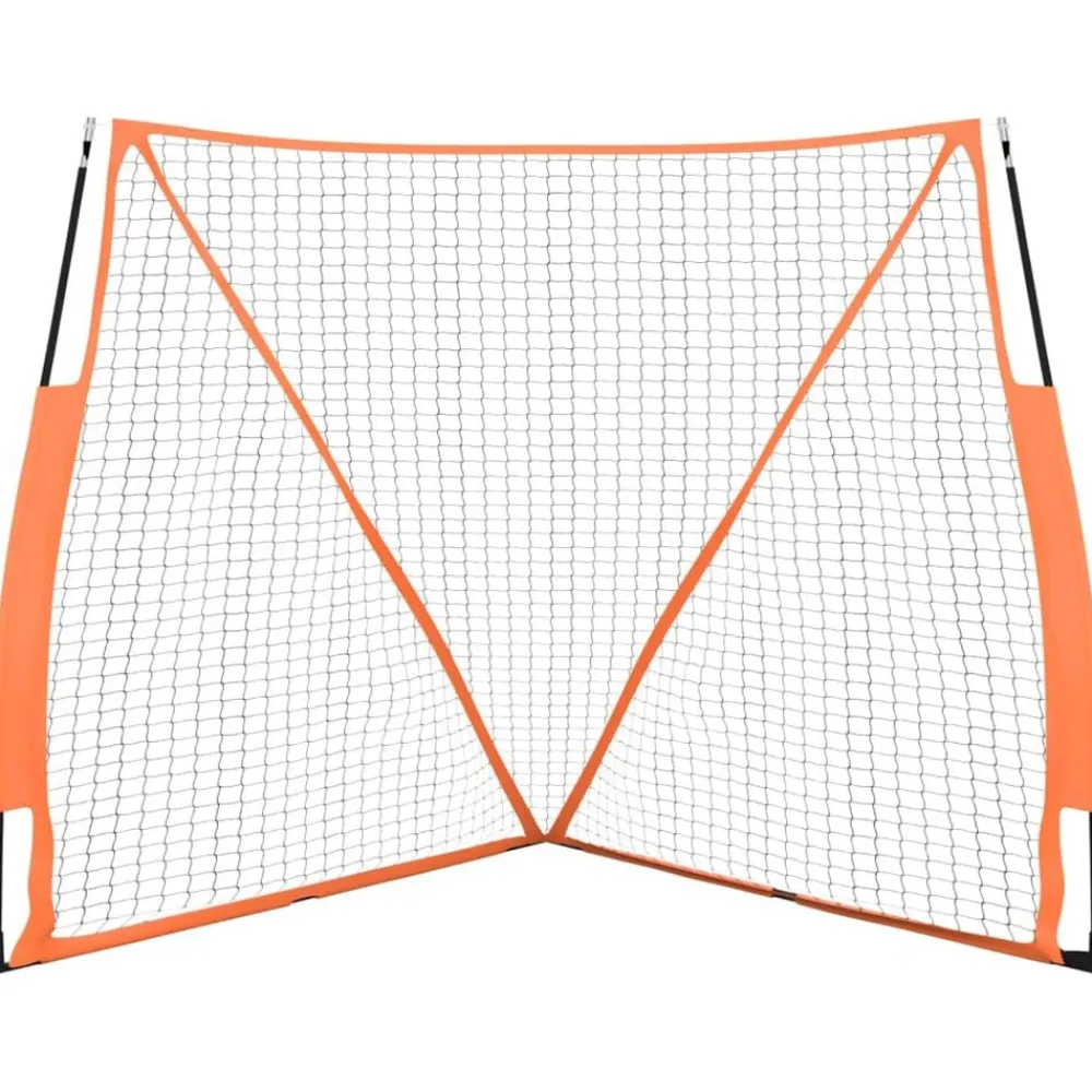 Divers Sports-vidaXL Filet de baseball portable orange et noir 183x182x183 cm