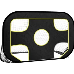 vidaXL Filet de but de football avec cible 120x80x80 cm polyester