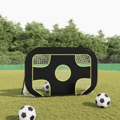 vidaXL Filet de but de football avec cible 120x80x80 cm polyester