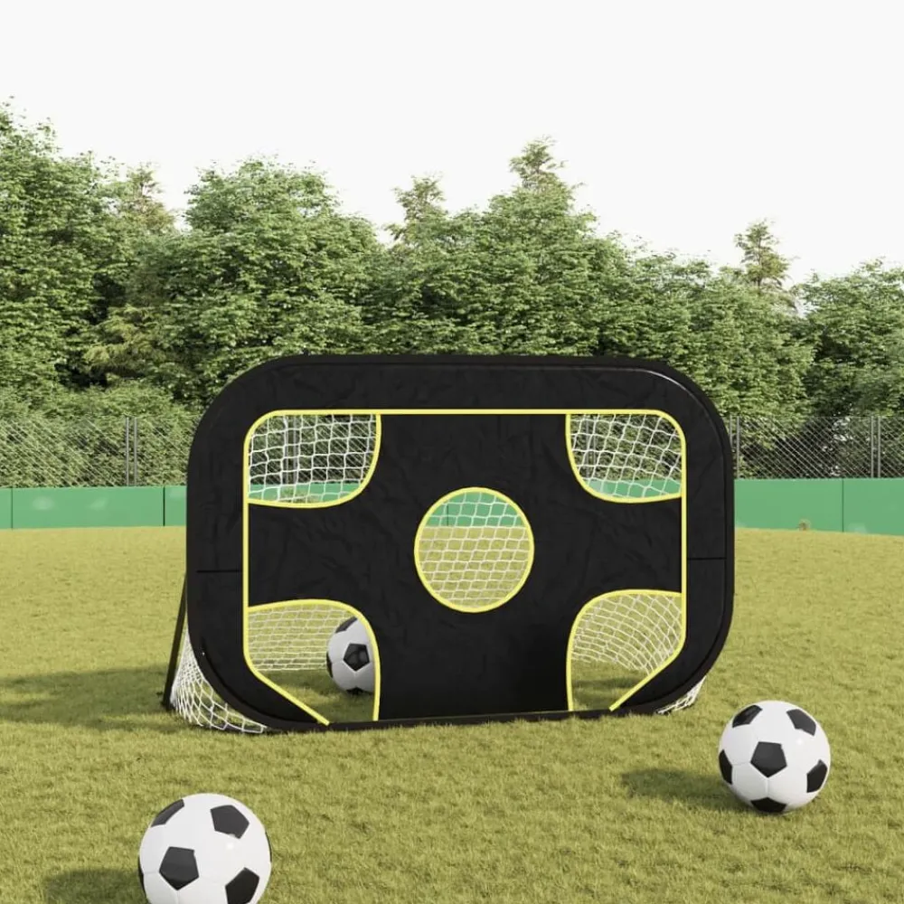 vidaXL Filet de but de football avec cible 120x80x80 cm polyester