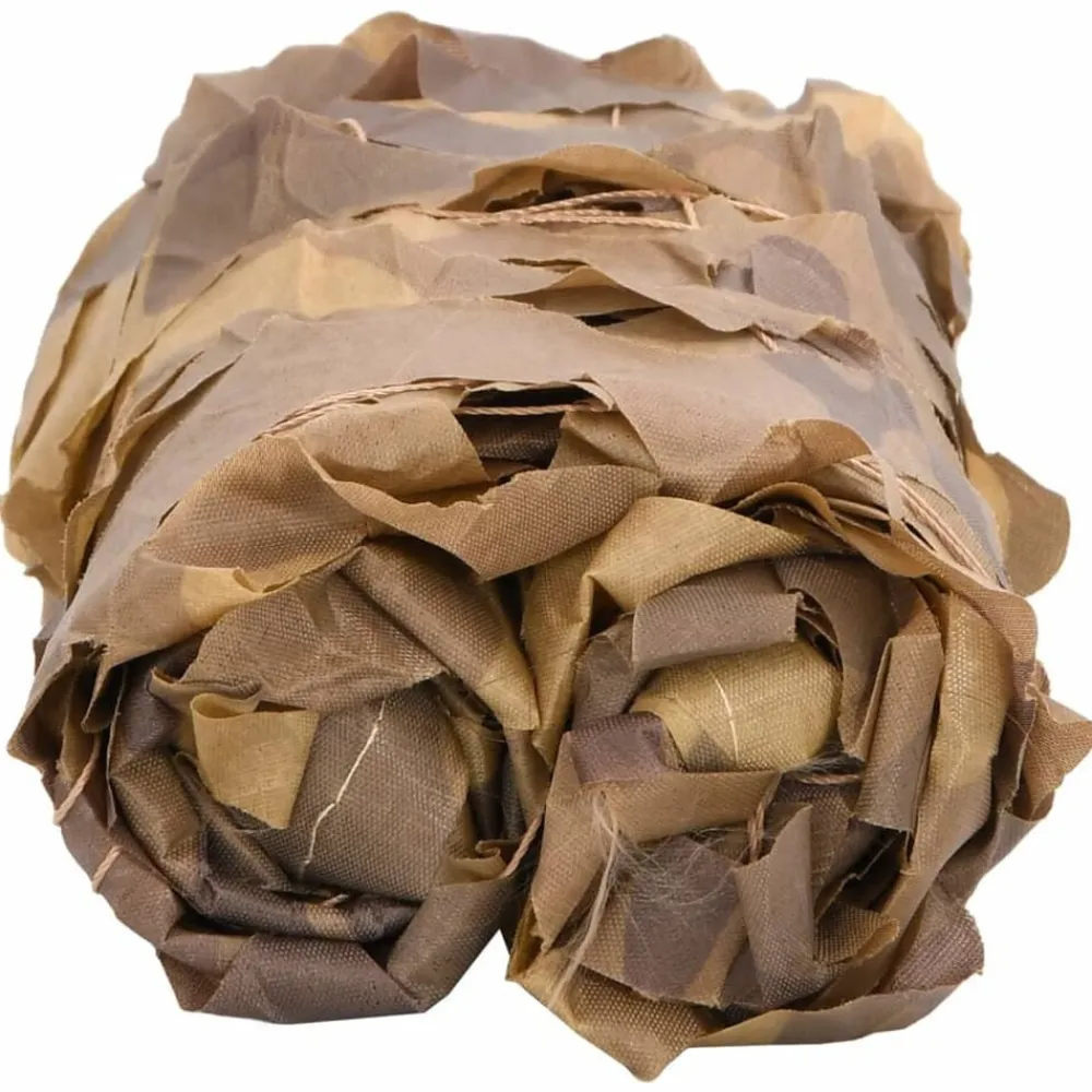 Loisirs De Plein Air-vidaXL Filet de camouflage avec sac de rangement 312x140 cm sable