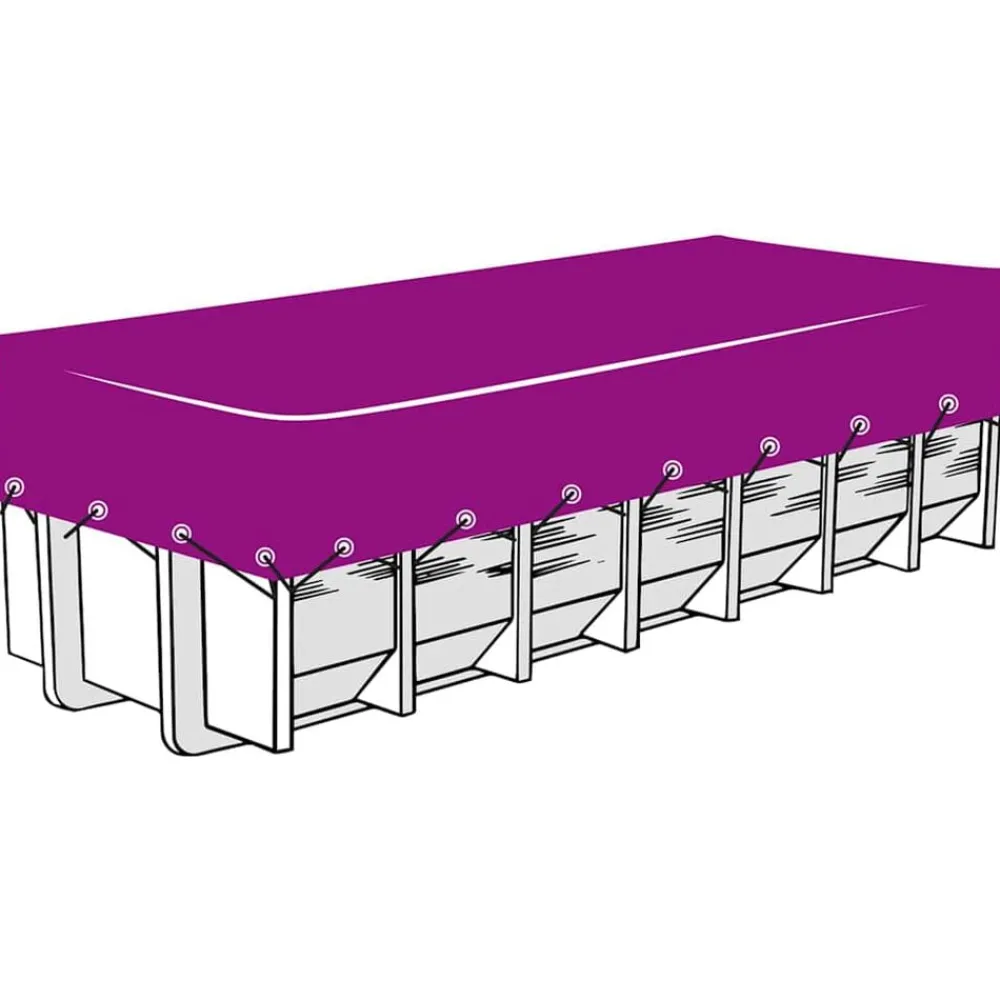 Pièces Détachées Pour Véhicules-vidaXL Filet de conteneur PEHD 3x6 m Noir