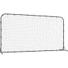 vidaXL Filet de rebond de football noir 366x90x183 cm PEHD