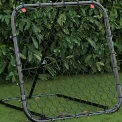 Divers Sports-vidaXL Filet de rebond de football réglable noir 84x73x60-80 cm acier