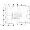 vidaXL Filet de rebond de football blanc noir 184x61x123 cm acier PE