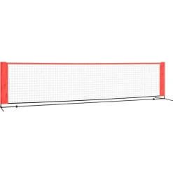 Divers Sports-vidaXL Filet de tennis Noir et rouge 400x100x87 cm Polyester