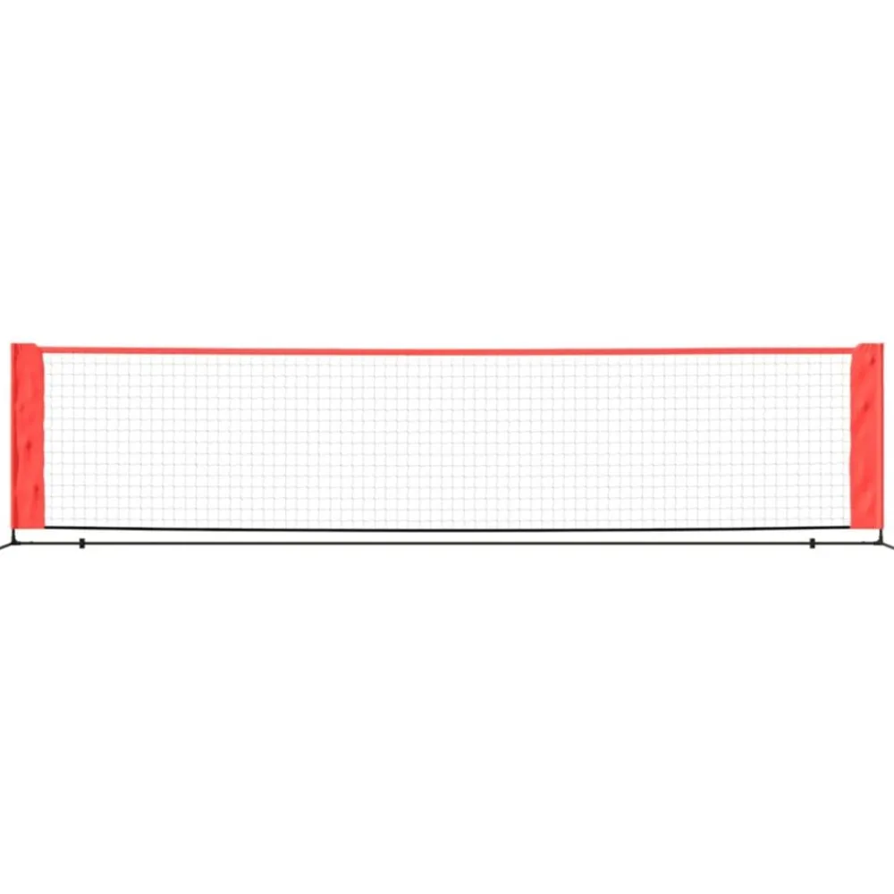 Divers Sports-vidaXL Filet de tennis Noir et rouge 400x100x87 cm Polyester