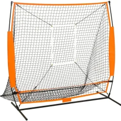 vidaXL Filet d'entraînement baseball multisport Noir 174x76x158,5 cm