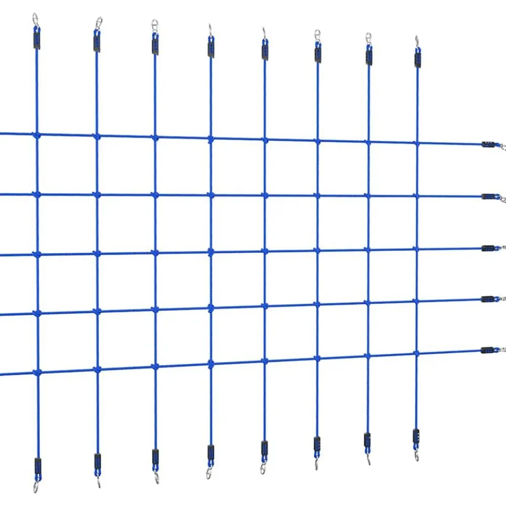 vidaXL Filet d'escalade 200x150 cm Bleu
