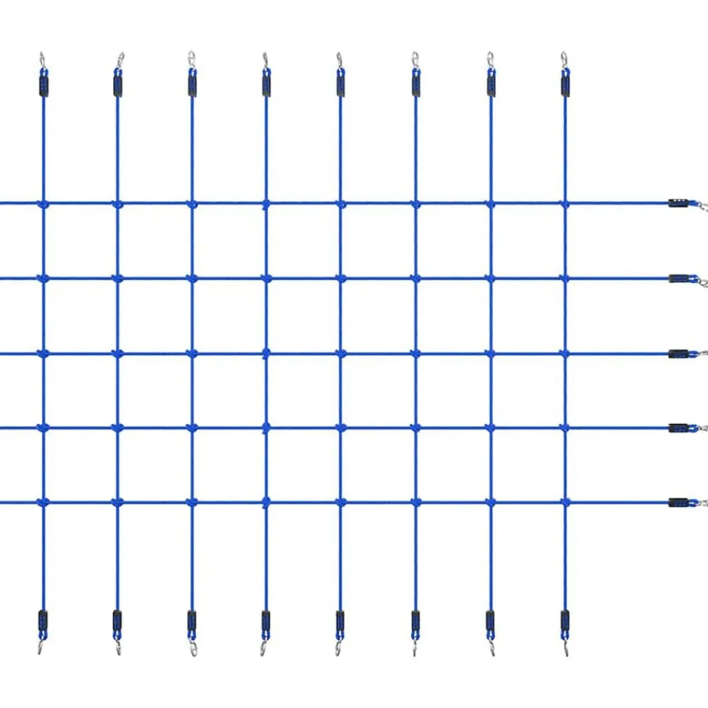 vidaXL Filet d'escalade 200x150 cm Bleu