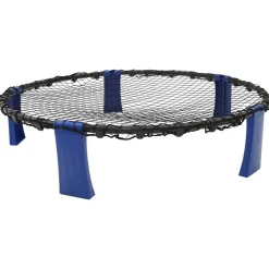 Jouets-vidaXL Filet rond lot de 3 balles et pompe supplémentaire Ø90x20 cm