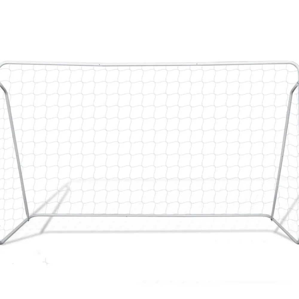 vidaXL Filets de but de football Acier 2 pcs 240x90x150 cm