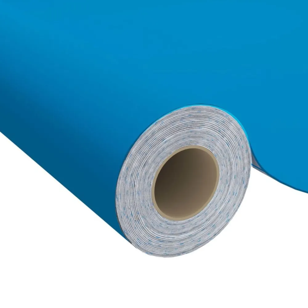 Décorations-vidaXL Film autoadhésif pour meubles 500x90 cm PVC Azuré