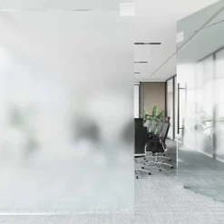 vidaXL Film de fenêtre auto-adhésif Gris dépoli 45 x 2000 cm PVC