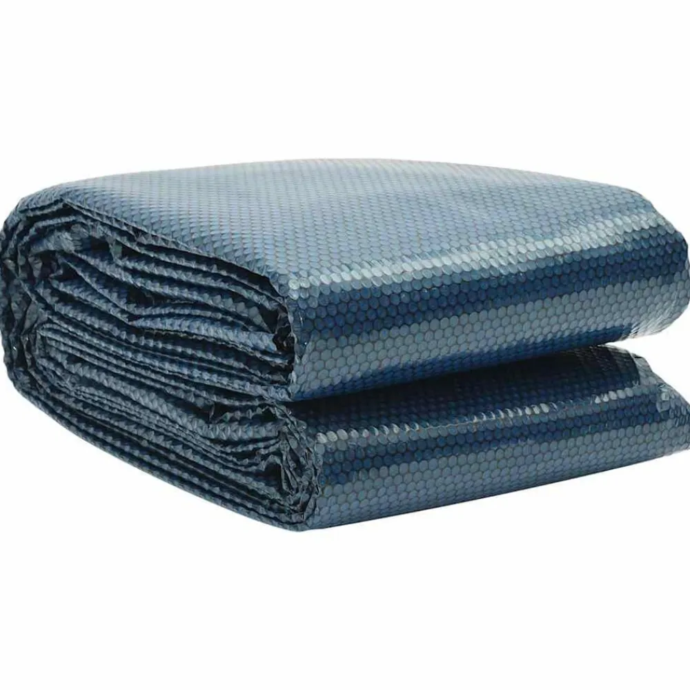 Piscine & Spa-vidaXL Film solaire de piscine flottant PE 260x160 cm Noir et bleu