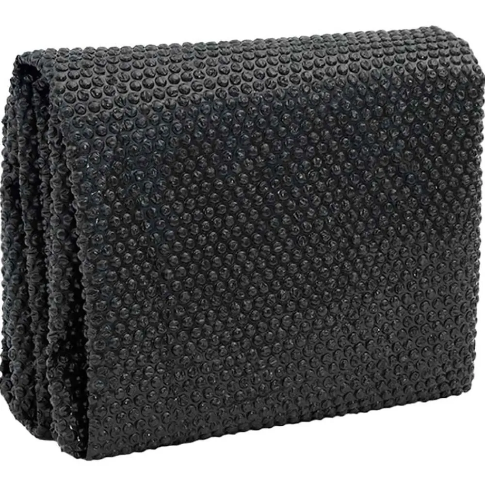 Piscine & Spa-vidaXL Film solaire de piscine flottant PE 549x274 cm Noir et bleu