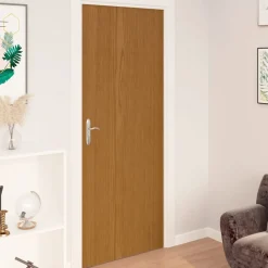 vidaXL Films autoadhésifs pour portes 2 pcs Chêne clair 210x90 cm PVC