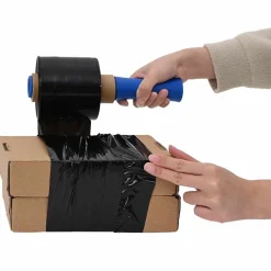 Fournitures De Bureau-vidaXL Films étirables 50 pcs 23 μm 10 cm x 150 m Noir