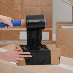 Fournitures De Bureau-vidaXL Films étirables 50 pcs 23 μm 10 cm x 150 m Noir