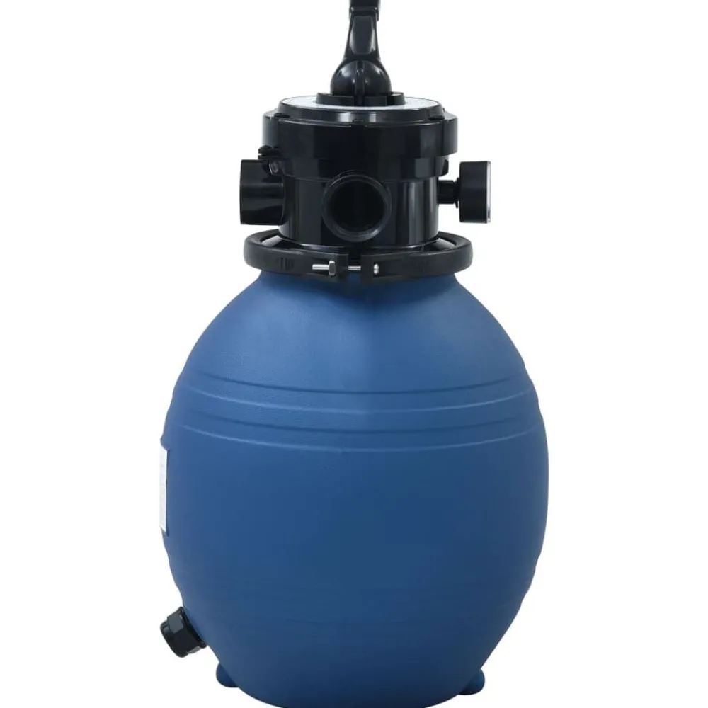 Piscine & Spa-vidaXL Filtre à sable pour piscine avec vanne 4 positions Bleu 300 mm