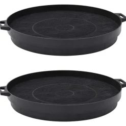 vidaXL Filtres à charbon pour hotte de cuisine 2 pcs 210 mm