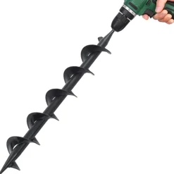 Accessoires D'Outils-vidaXL Foret de tarière Acier 75 x 600 mm