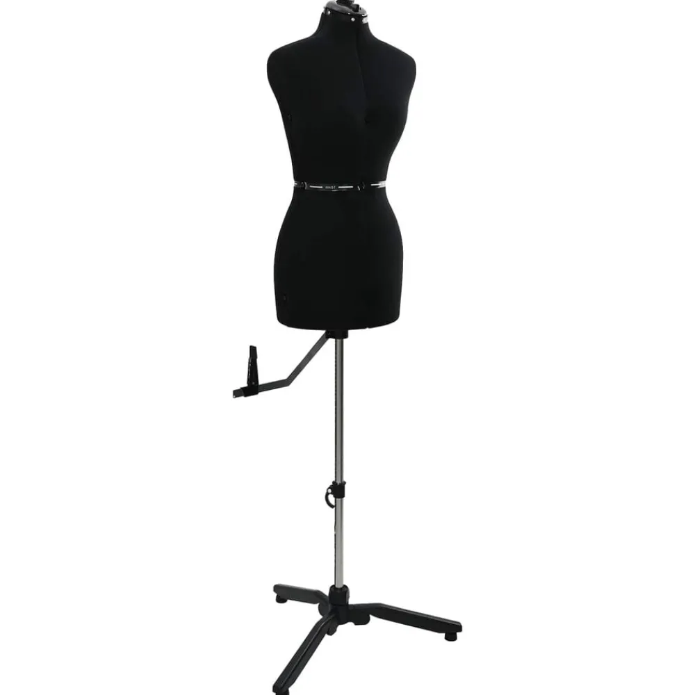 Arts & Loisirs-vidaXL Forme de Robe Ajustable Féminine s Velours Noir