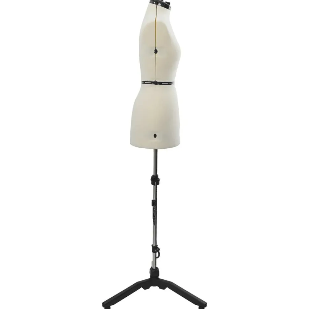vidaXL Forme de Robe Ajustable Féminine Crème s Velours