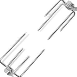 vidaXL Fourchettes de broche 2 pcs Acier