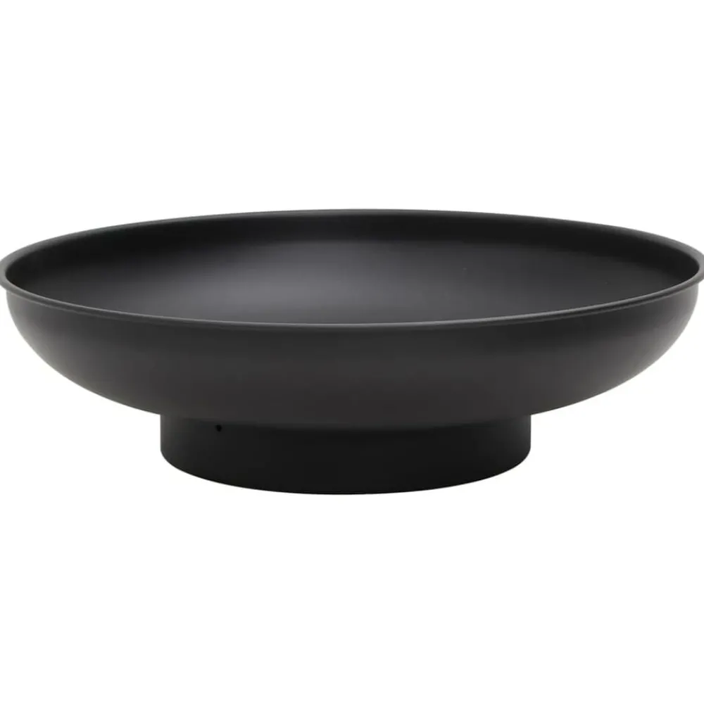 Cheminées-vidaXL Foyer 57 cm Acier Noir