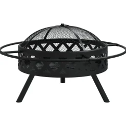 vidaXL Foyer avec tisonnier 70 cm XXL acier