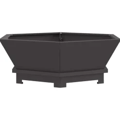 vidaXL Foyer de cheminée Noir 75 x 75 x 28 cm Acier