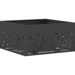 Cheminées-vidaXL Foyer de cheminée Noir 60 x 60 x 30 cm Acier Acier laminé &agrave; froid/noir