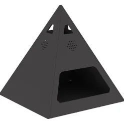 Cheminées-vidaXL Foyer de cheminée Noir 50 x 50 x 51 cm Acier Acier laminé &agrave; froid/noir