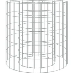 Cheminées-vidaXL Foyer en gabion Ø 50 cm Fer galvanisé
