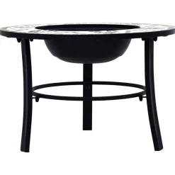 Cheminées-vidaXL Foyer mosaïque 68 cm Céramique Vert