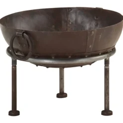vidaXL Foyer rustique Ø 40 cm Fer