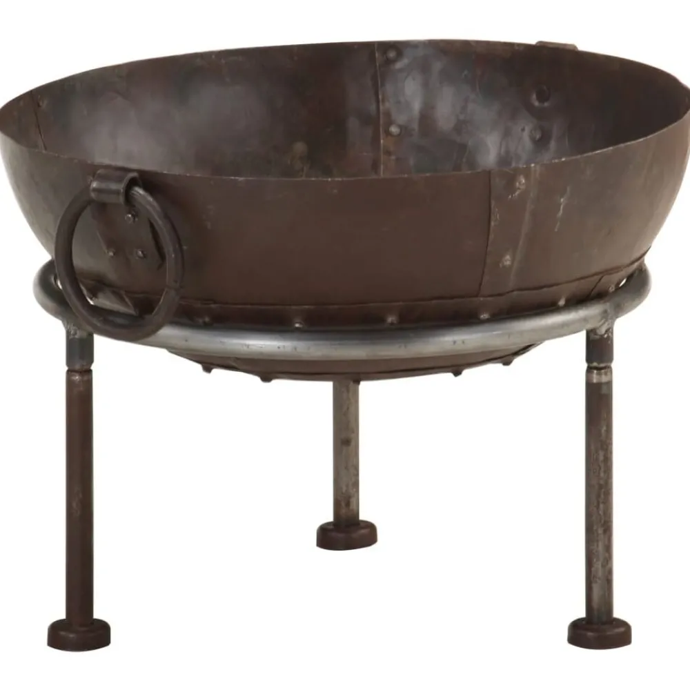 vidaXL Foyer rustique Ø 40 cm Fer