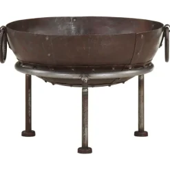 vidaXL Foyer rustique Ø 40 cm Fer