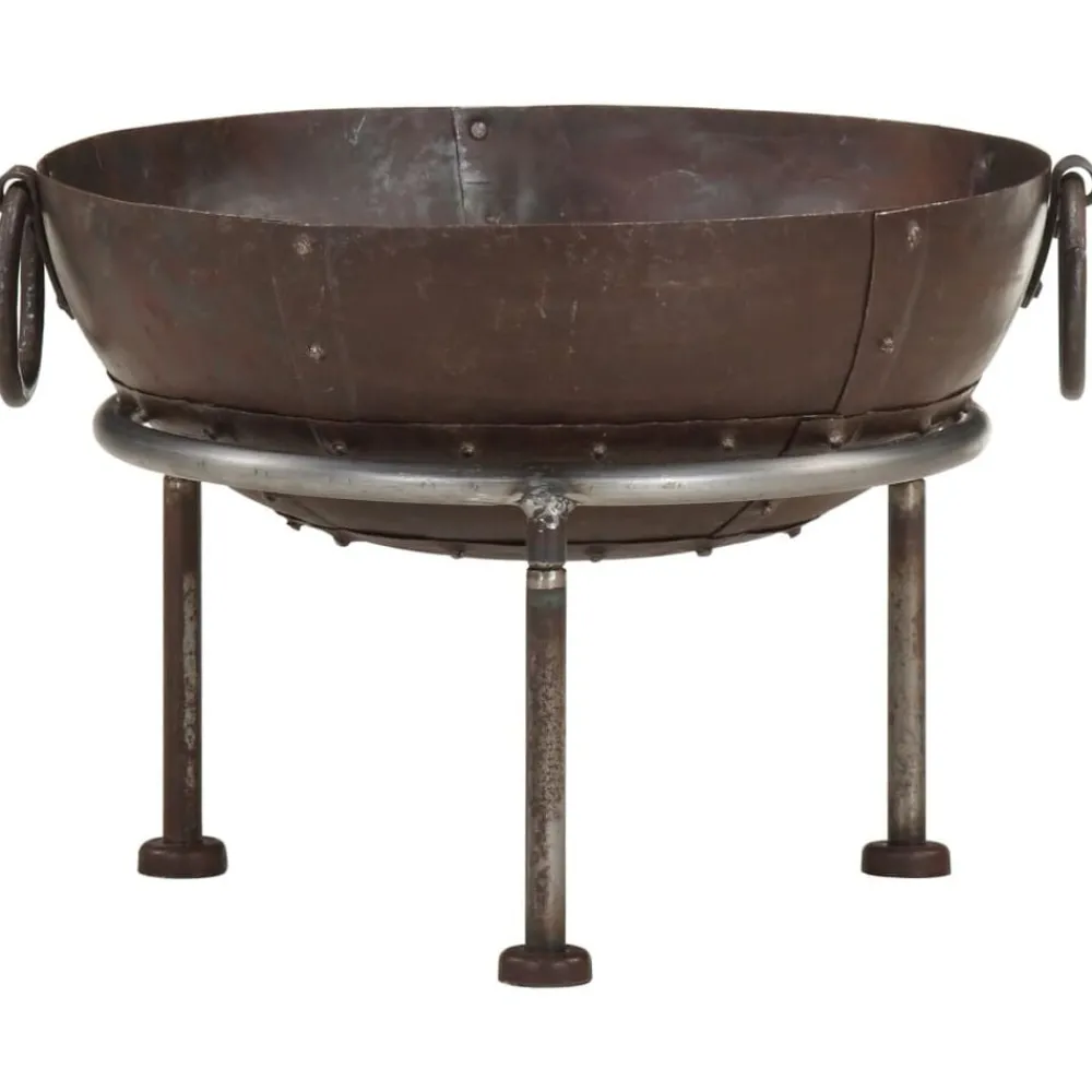 vidaXL Foyer rustique Ø 40 cm Fer
