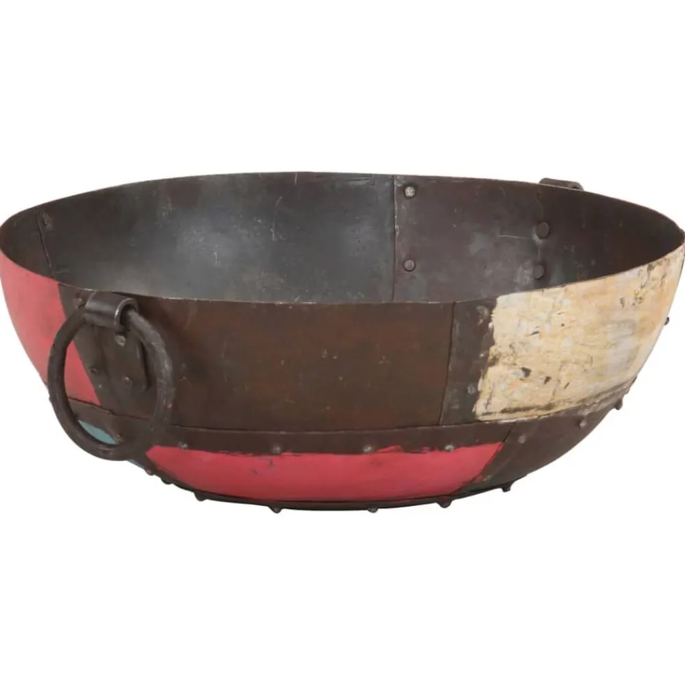 vidaXL Foyer rustique coloré Ø 40 cm Fer