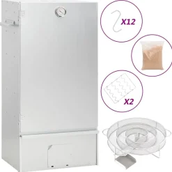 vidaXL Fumoir à four à BBQ générateur de fumée froide acier galvanisé