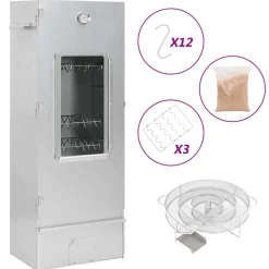 Arts De La Table & Arts Culinaires-vidaXL Fumoir à four à BBQ générateur de fumée froide acier galvanisé