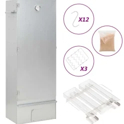 vidaXL Fumoir à four à BBQ générateur de fumée froide acier galvanisé