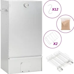 vidaXL Fumoir à four à BBQ générateur de fumée froide acier galvanisé