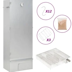 Arts De La Table & Arts Culinaires-vidaXL Fumoir à four à BBQ générateur de fumée froide acier galvanisé
